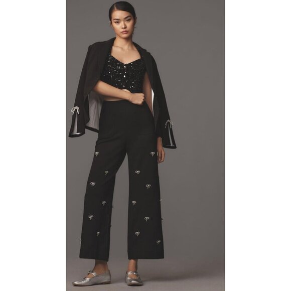The Colette Cropped Wide-Leg Pants by Maeve: Bow Edition 22W PLUS SIZE - Picture 3 of 6